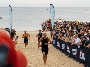 athletes at noosa triathlon